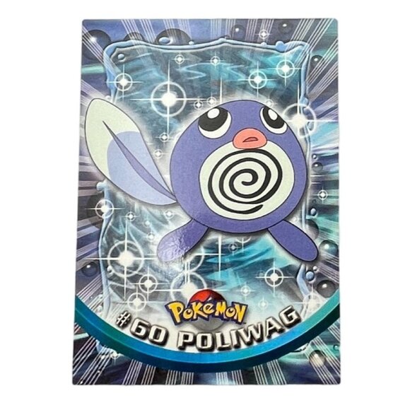 Poliwag Pokemon Card Topps #60 TV Animation Edition Series Black Logo - Picture 1 of 5